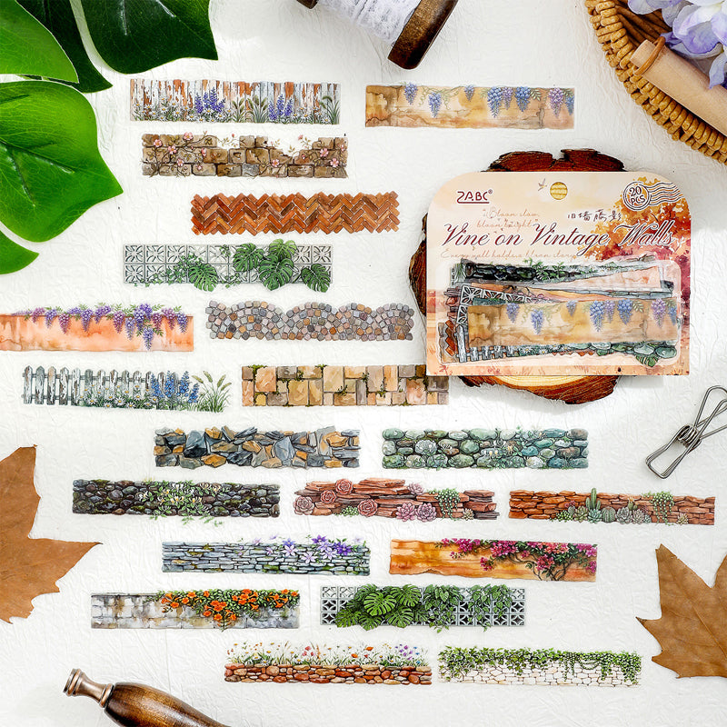 Flower Wall Sermon Series Sticker featuring flower designs for journaling, scrapbooking and collage