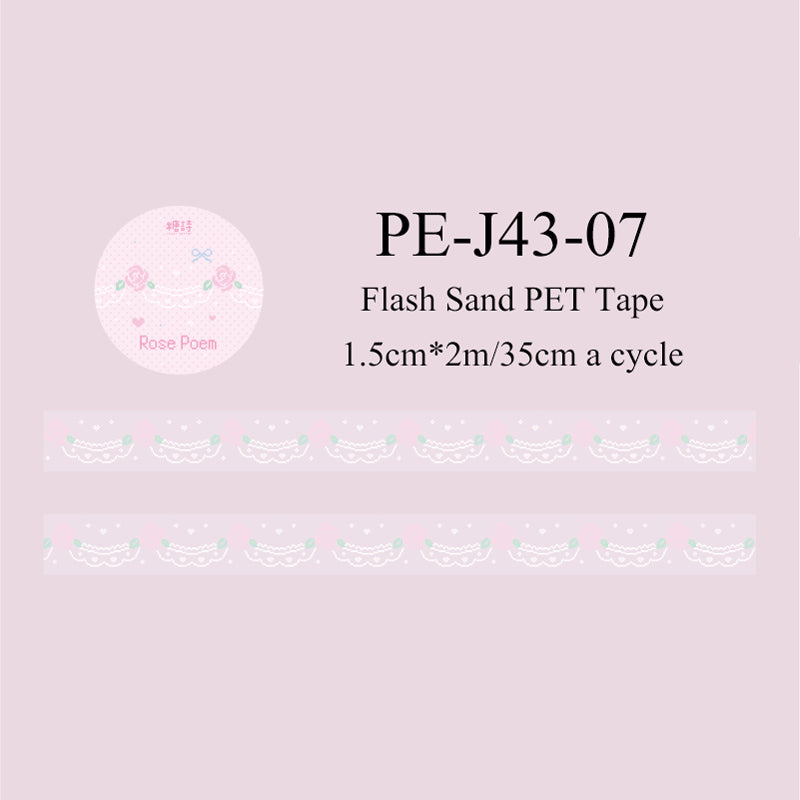 Pixel Garden Series Flash Sand PET Tape