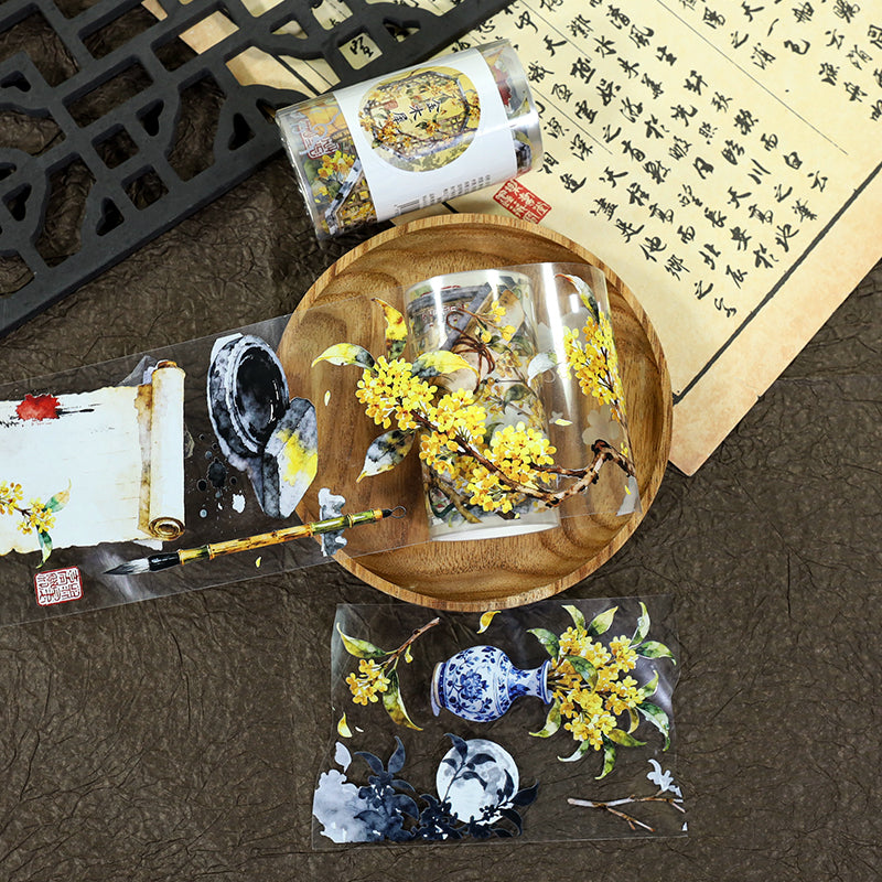 Osmanthus PET Tape for journaling, scrapbooking and collage
