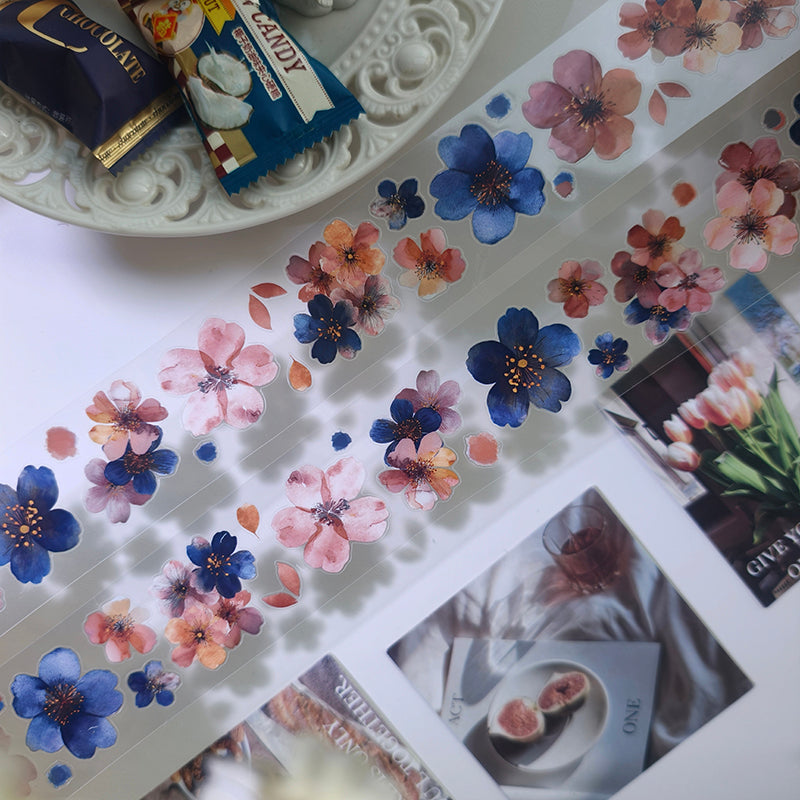 Whole Roll 4cm*3m Mysterious Fragrance Die Cutting PET Tape for journaling, scrapbooking and collage