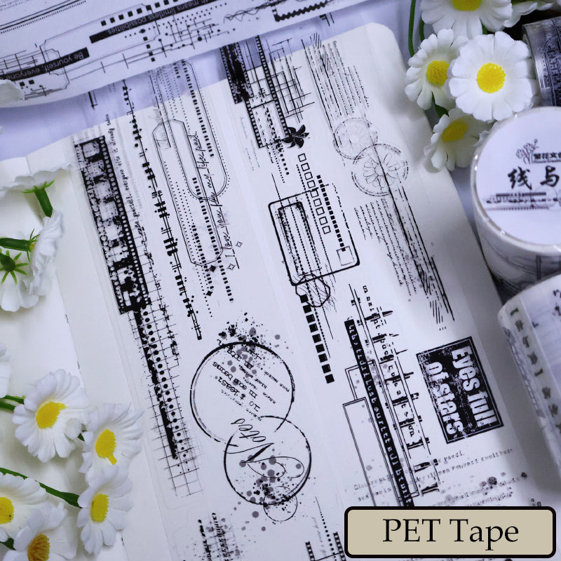 Ruban Washi/PET de découpe lignes et cadres 5cm*100cm