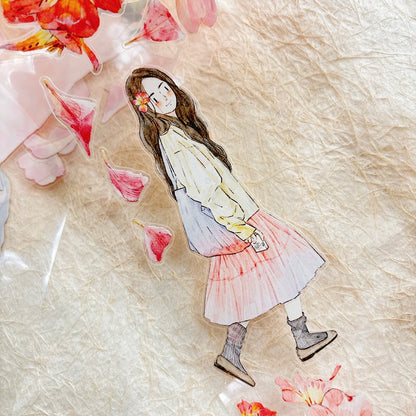 Whole Roll 5cm*5m Complexion Die Cutting Washi/PET/Fog PET Tape for journaling, scrapbooking and collage