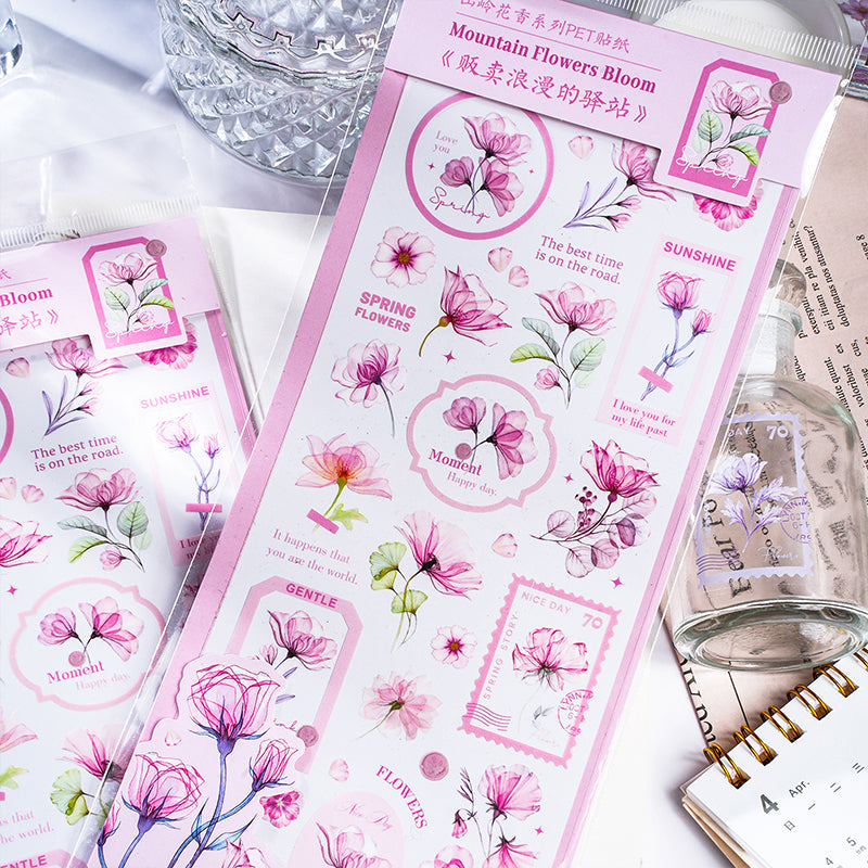 Mountain floral Sticker