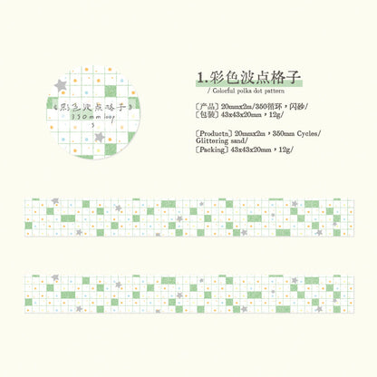 Penny Amusement Park Series Flash Sand Synthetic Paper Tape