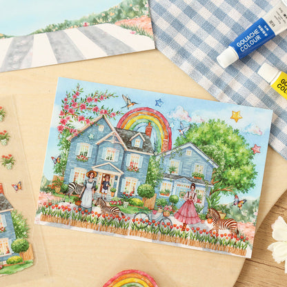 Flower Path Fantasy Journey Sticker Book