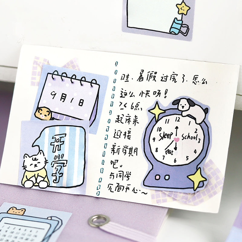 Corner Thoughts Series Die Cutting Writing Paper Tape