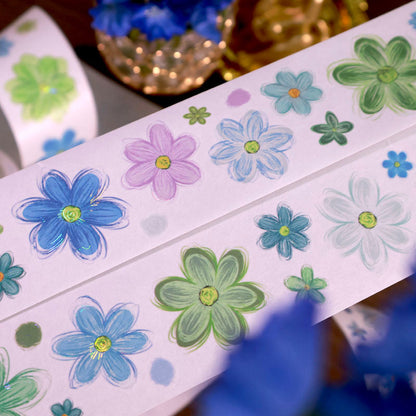 Sea Mist Flower Die-Cutting Washi Tape - Sample 120cm