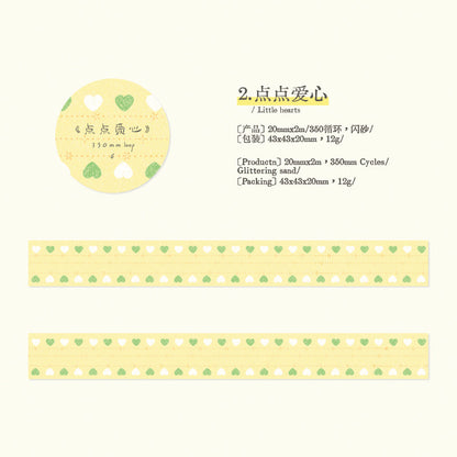 Penny Amusement Park Series Flash Sand Synthetic Paper Tape