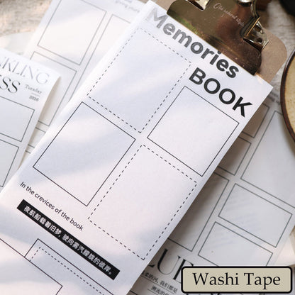10.5cm*250cm Time Stands Die Cutting Washi/PET Tape