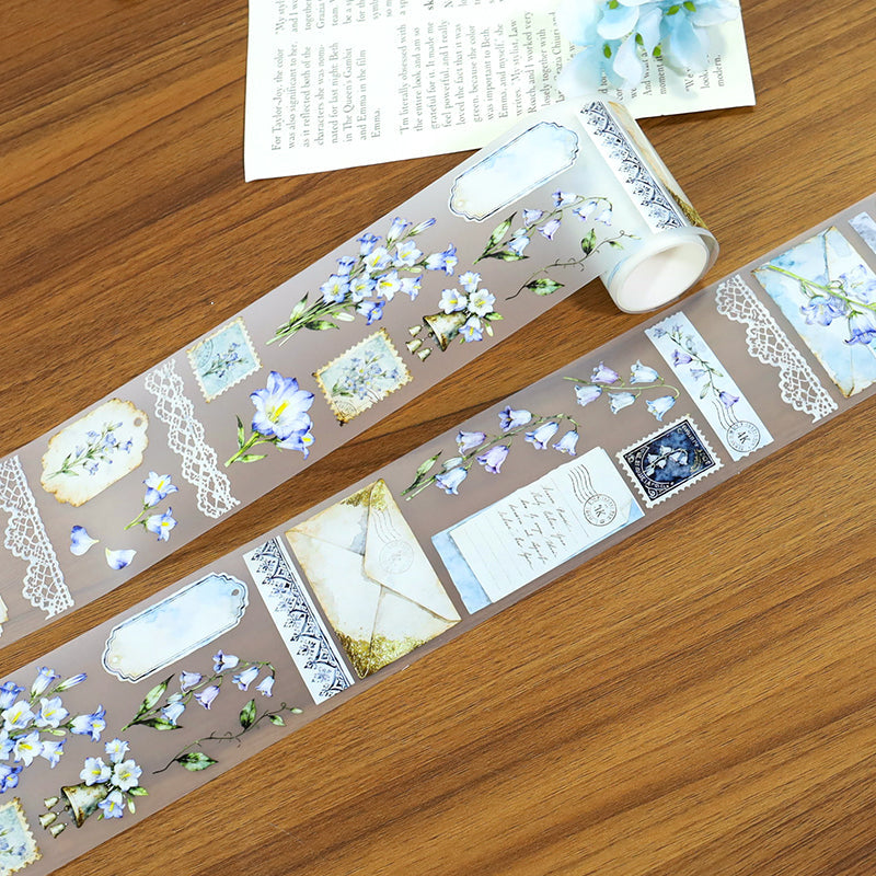 Wait For The Wind Come Fog PET Tape featuring wind designs for journaling, scrapbooking and collage