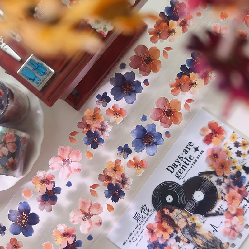 4cm*60cm Mysterious Fragrance Die Cutting PET Tape for journaling, scrapbooking and collage