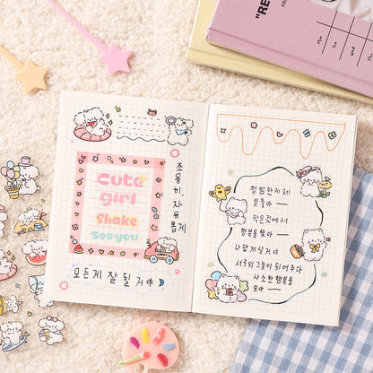 Milk Cute Companion Series Sticker for journaling, scrapbooking and collage