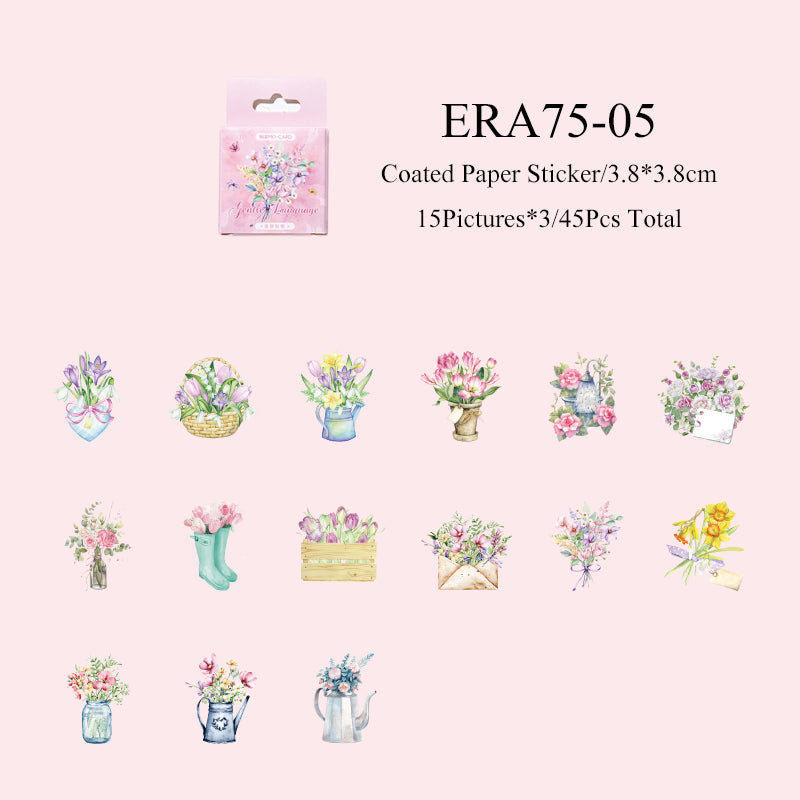 Flower stamp Sticker