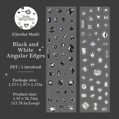 Lucky Starry Rain Series Die Cutting PET Tape