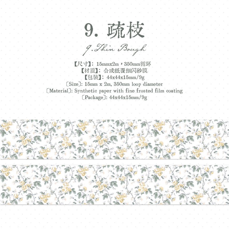 Thin Salt Flower Series Flash Sand Synthetic Paper Tape