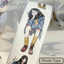 5,5 cm * 333 cm Washi/PET/Fog Bande adhésive à découpe narrative au rythme lent