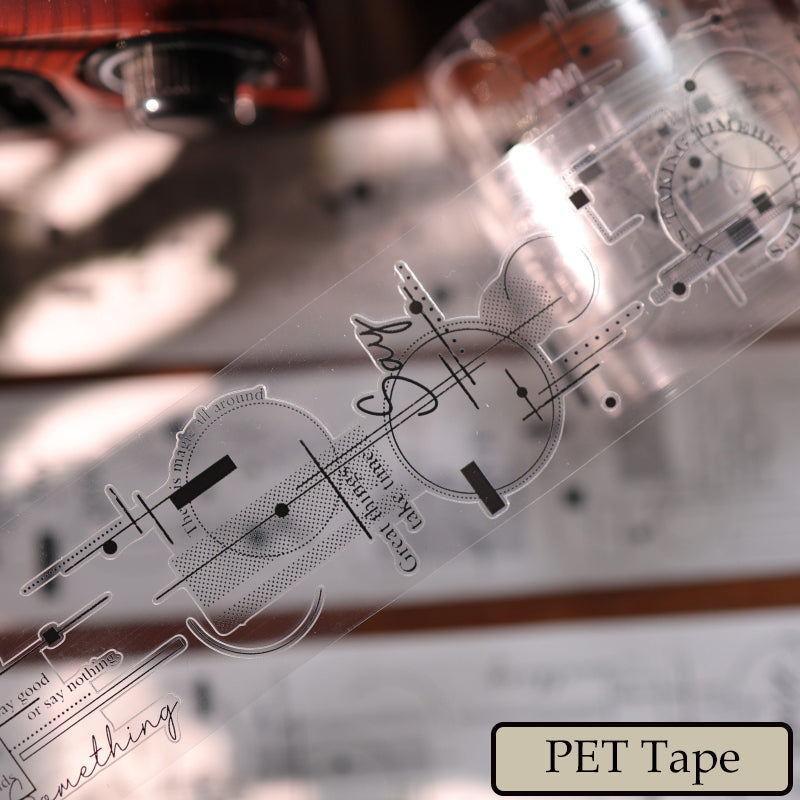 Whole Roll 4.5cm*3m Grid Lines Die Cutting Washi/PET Tape