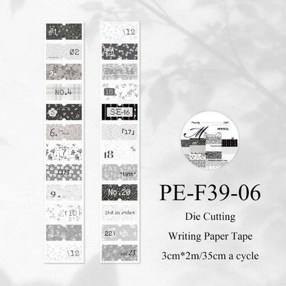 Picnic Day Memorandum Series Die Cutting Writing Paper Tape