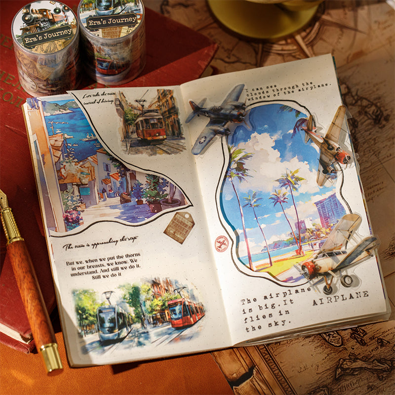 Era's Journey Series Die Cutting PET Tape for journaling, scrapbooking and collage