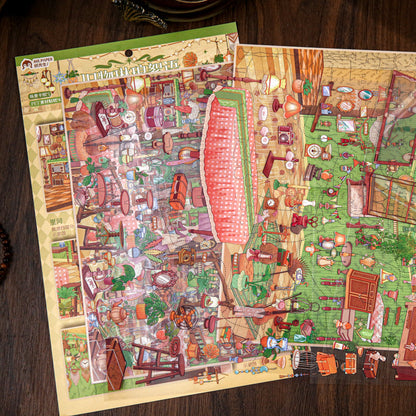 Murmur Of Old Treasures Series 3D Sticker featuring old designs for journaling, scrapbooking and collage