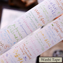 Whole Roll 4.5cm*5m Soft Murmurs Die Cutting Washi/PET/Fog Synthetic Paper Tape