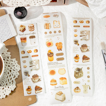 Weekend Coffee Club Series Die Cutting Washi Tape for journaling, scrapbooking and collage