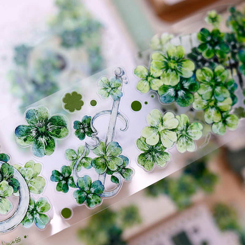 Four Leaf Clover Die-Cutting Washi Tape - Sample 200cm