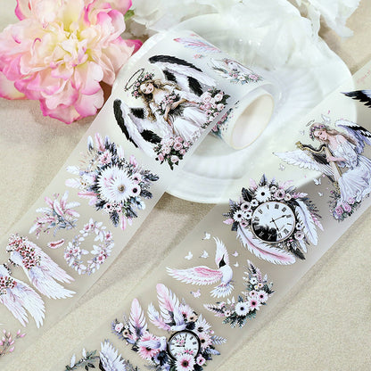Angel Feathers Fog PET Tape for journaling, scrapbooking and collage