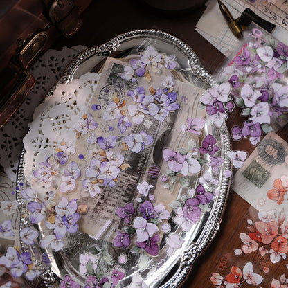 6.5cm*120cm Bougainvillea Speetabilis Die Cutting Washi/PET/Shell Light PET Tape
