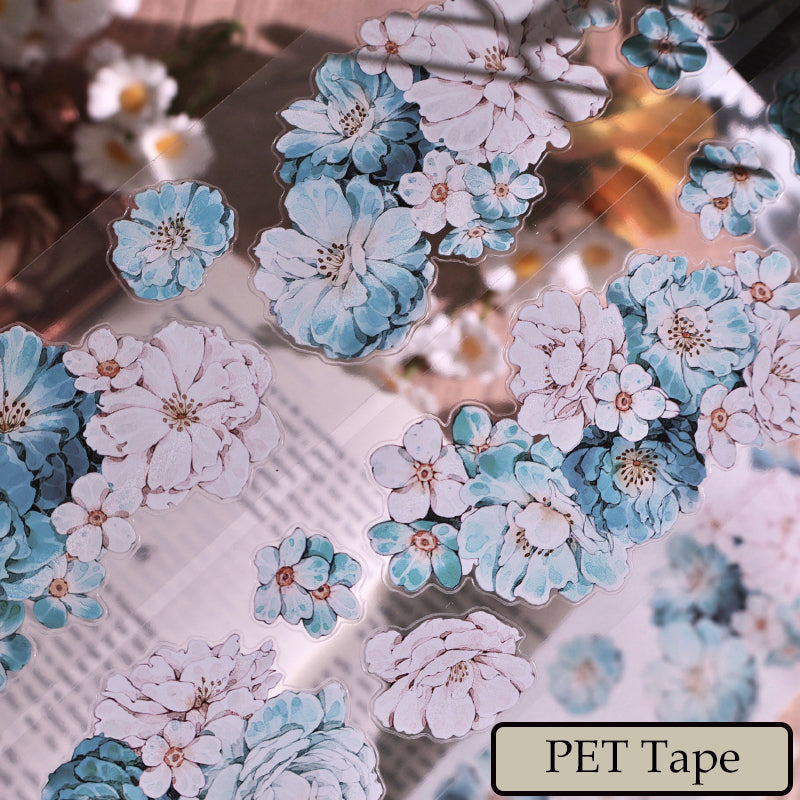 5.5cm*100cm Skinned snow flower Die Cutting Washi/PET Tape