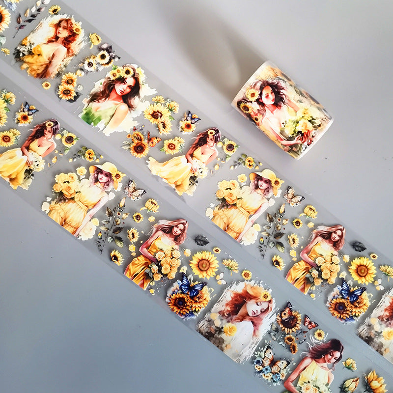 Monet Garden Series PET Tape featuring garden designs for journaling, scrapbooking and collage