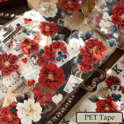 Whole Roll 6cm*6m Lucky chips Die Cutting Washi/PET/Shell Light PET Tape