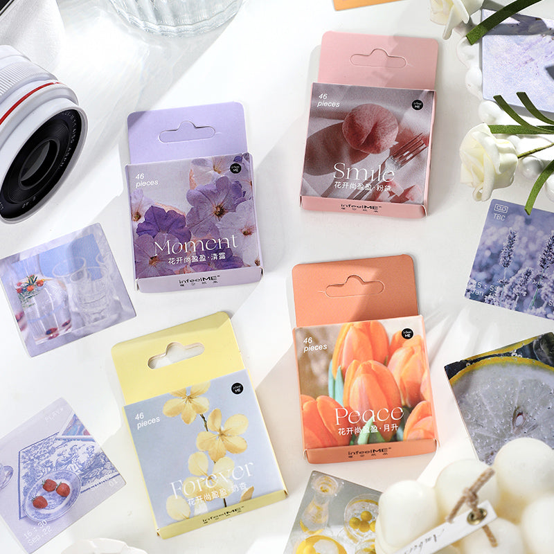 The flowers are still in full bloom Sticker