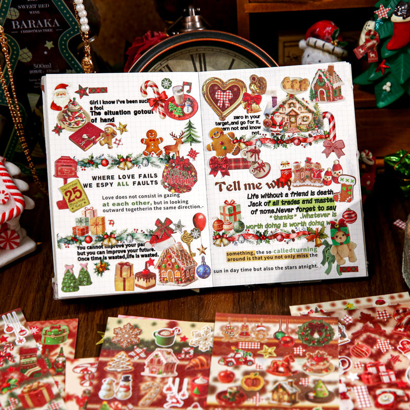 Holiday Limited Edition Series Sticker Book featuring book designs for journaling, scrapbooking and collage