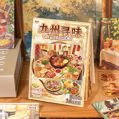 Local Attractions Series 3D Sticker Book featuring book designs for journaling, scrapbooking and collage
