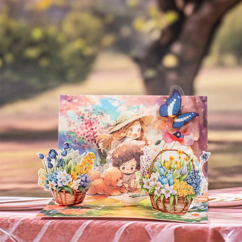 Blooming Season Flower Basket PET Tape