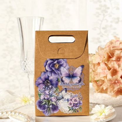 Vintage Floral Sticker Set – 20 Pieces