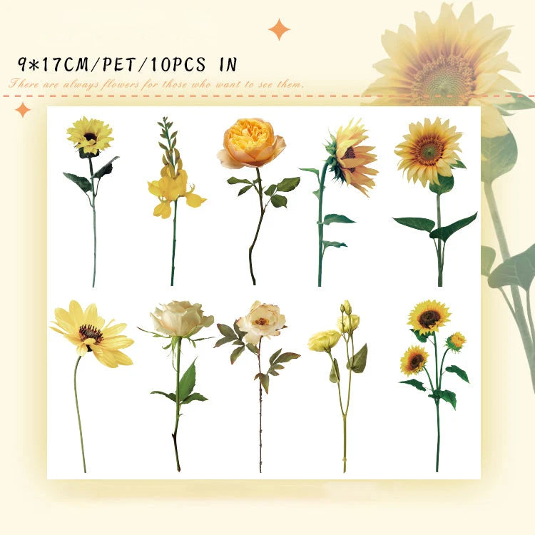 Time Flower Garden Sticker