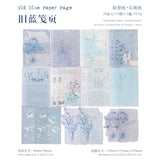 Old Blue Paper Page