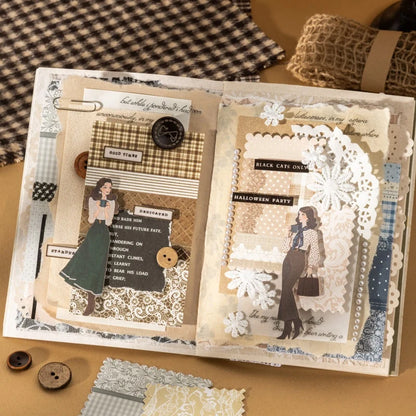 Floral Patchwork Lace Sticker Book