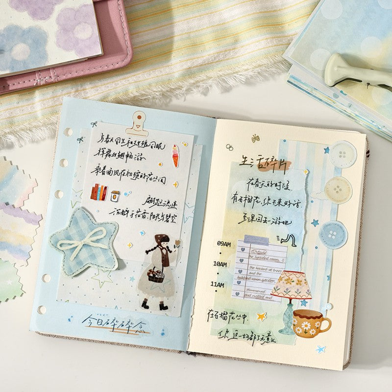 Soft Fog Color Card Writing Paper