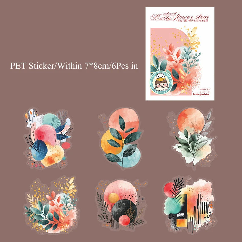 Misty flower stem Sticker