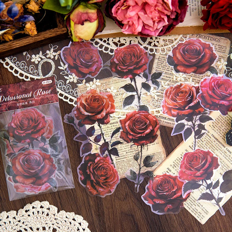 Dreaming Rose Sticker Set