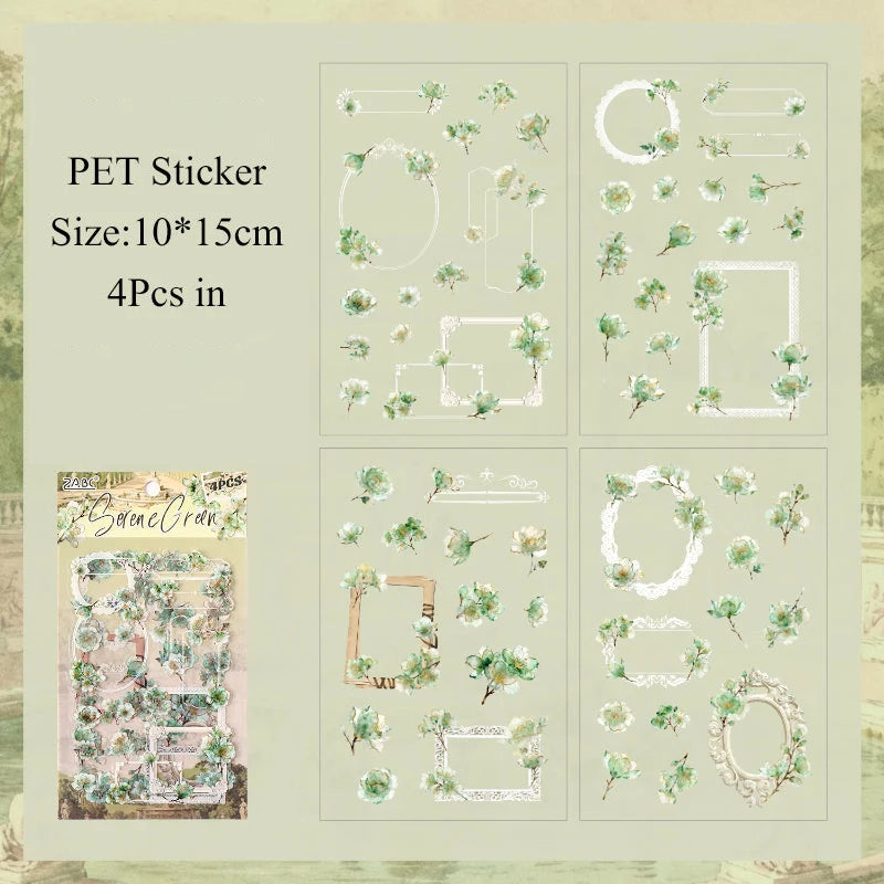 Frame View Garden Sticker