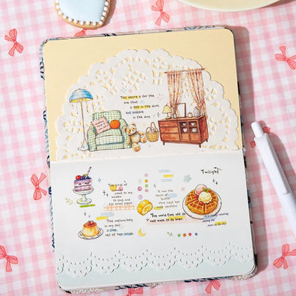 Flowers & Poetry of Life PET Coil Sticker Book
