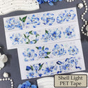 Whole Roll 6cm*5m Ethereal Tranquility Die Cutting Shell Light PET/Synthetic Paper Tape