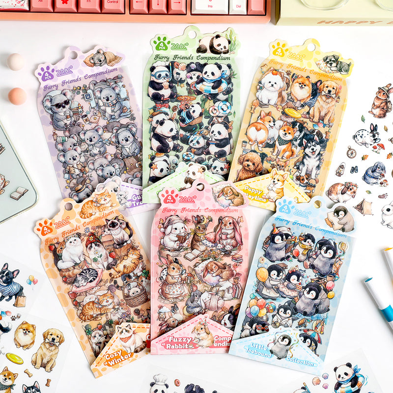 Pet Friends Series Sticker for journaling, scrapbooking and collage