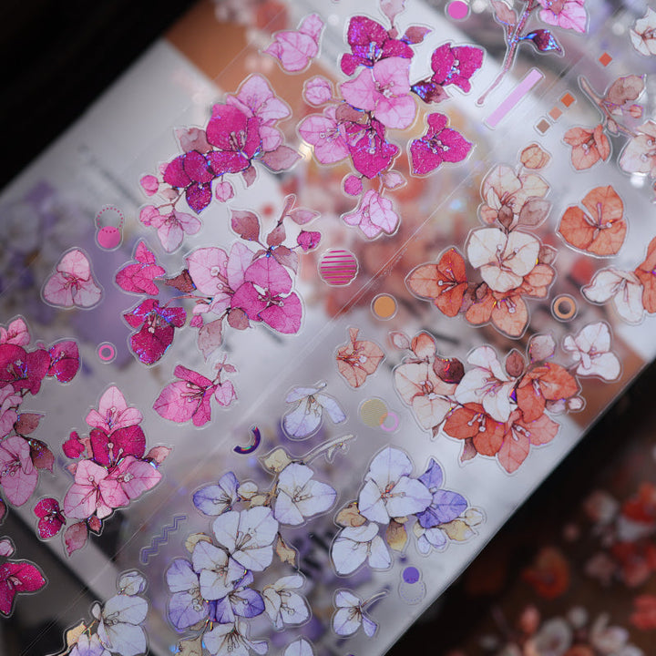 Triangle Flower Fragrance Die-Cutting Washi Tape - Sample 120cm