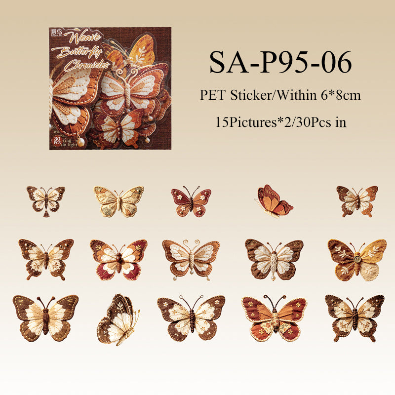 Fabric Butterfly Chronicles Series Sticker