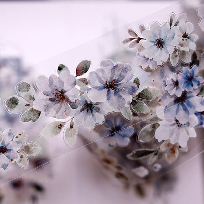 5.5cm*150cm Luxuriant Branches Die Cutting Washi/PET Tape for journaling, scrapbooking and collage